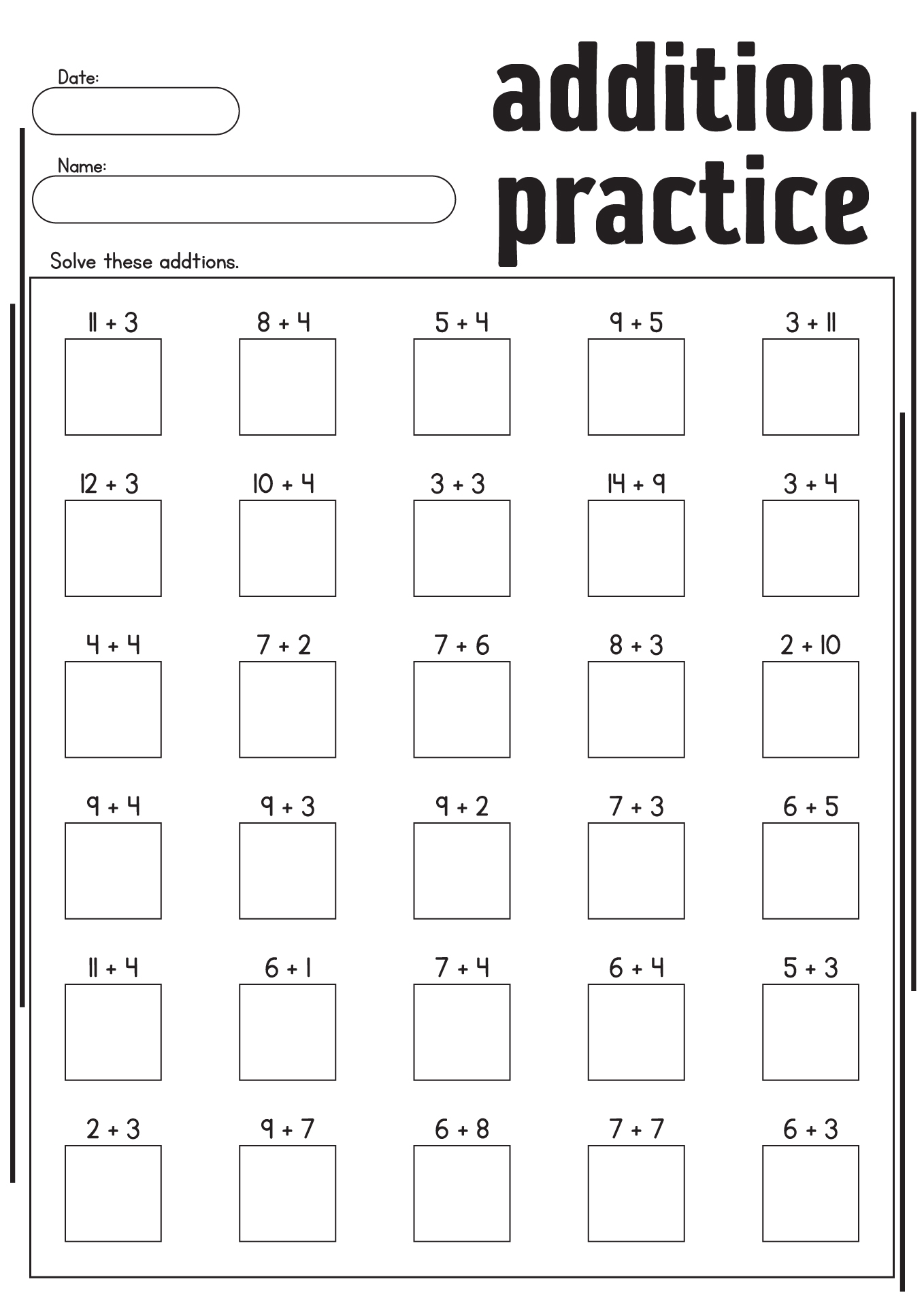 Free Printable Kumon Math Worksheets