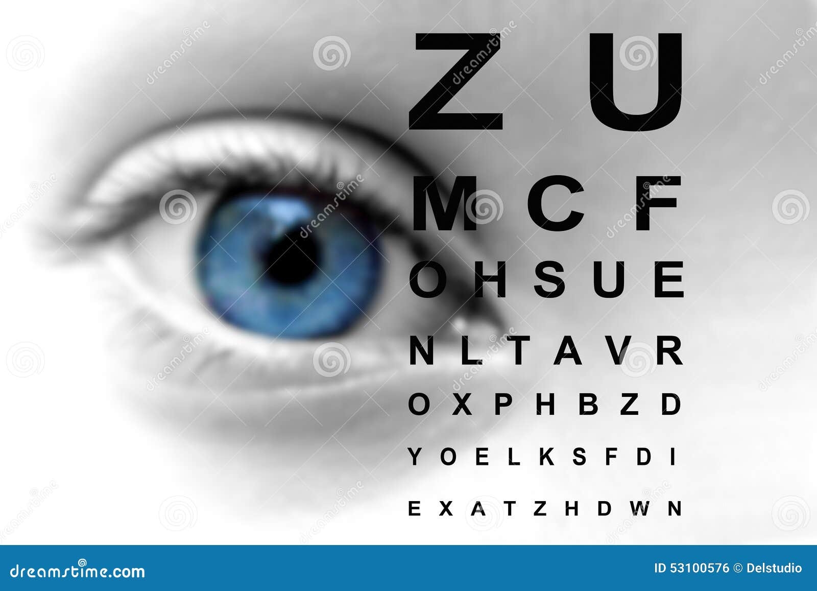 Printable Eye Chart Close Up