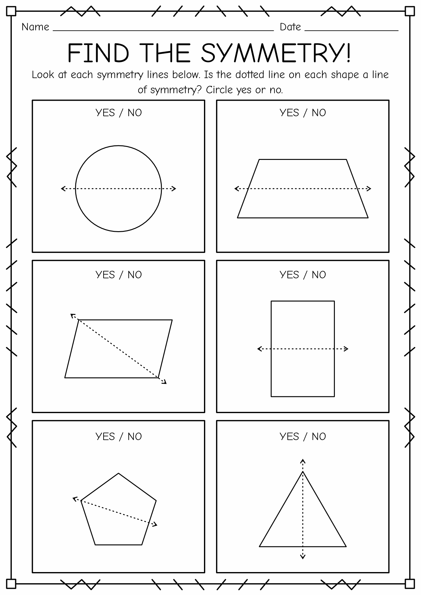 Free Printable Lines Of Symmetry Worksheets Free Printable Lines Of Symmetry Worksheets