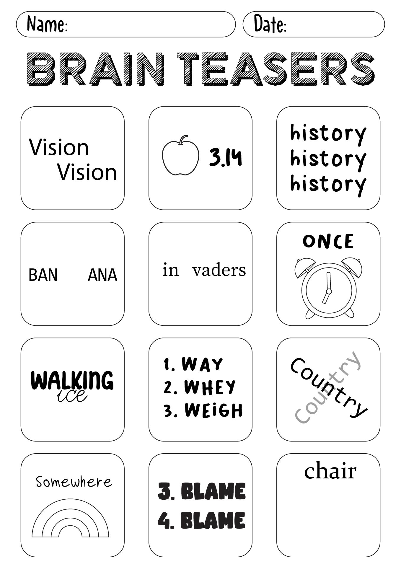 15 Brain Teaser Worksheets Picture Puzzle Free PDF At Worksheeto