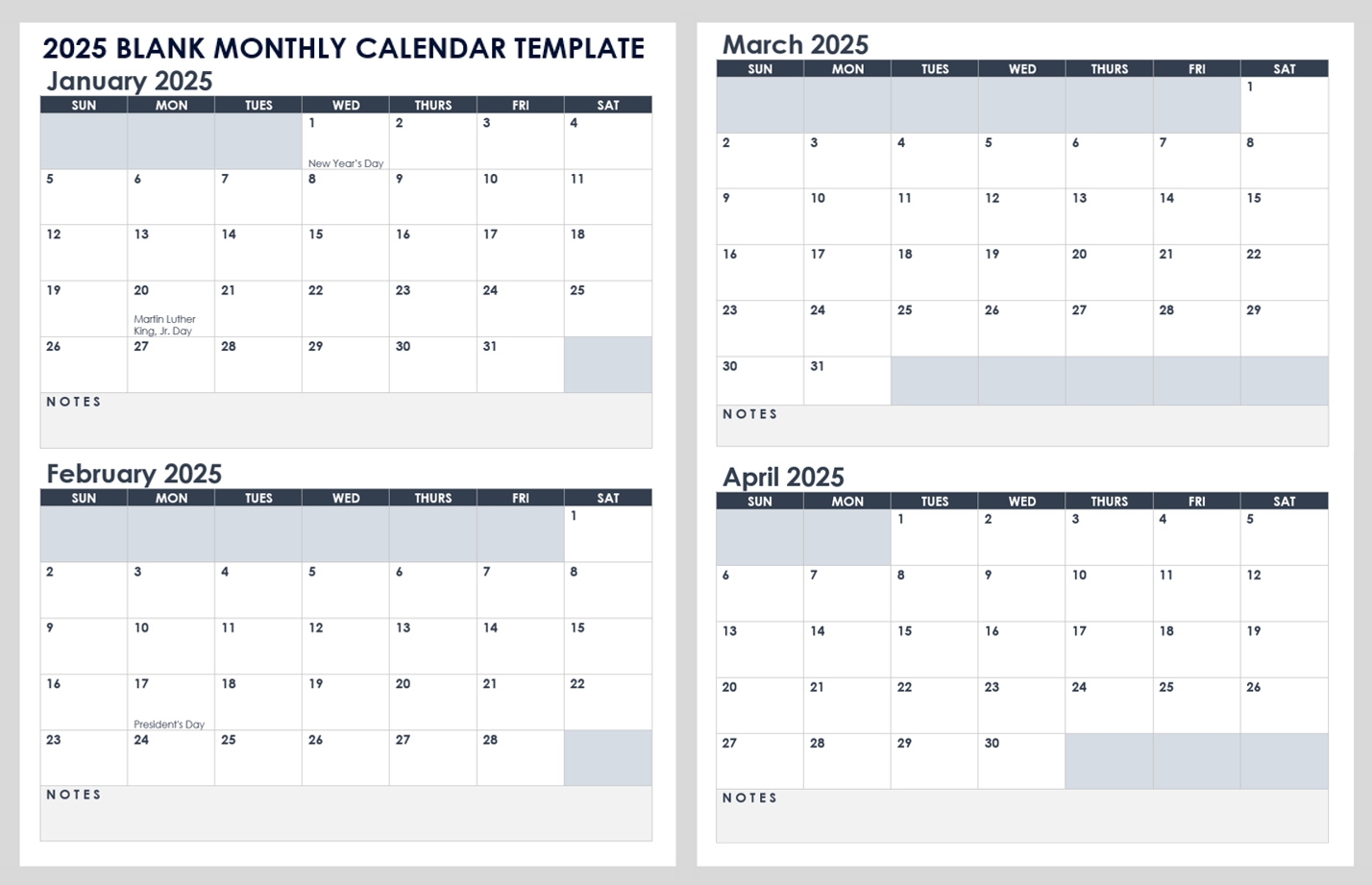 15 Free Weekly Calendar Templates Smartsheet