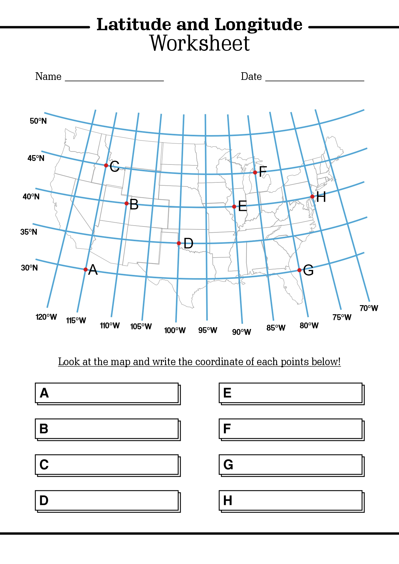 15 Latitude And Longitude Map Worksheet Free PDF At Worksheeto Worksheets Library
