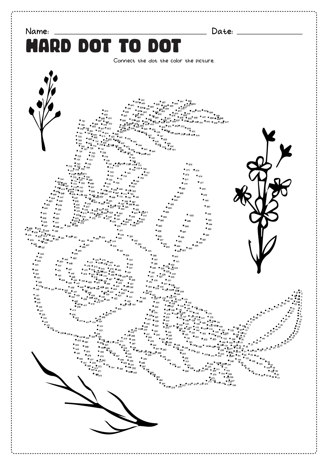 Hard Dot To Dot Printable Worksheets Hard Dot To Dot Printable Worksheets