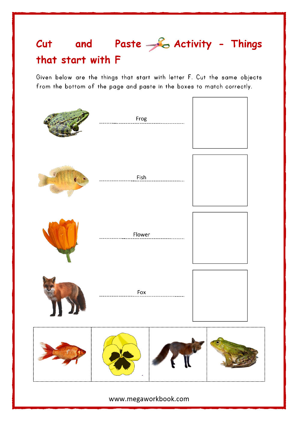 18 Fantastic Letter F Worksheets Crafts Activities For Preschool MegaWorkbook