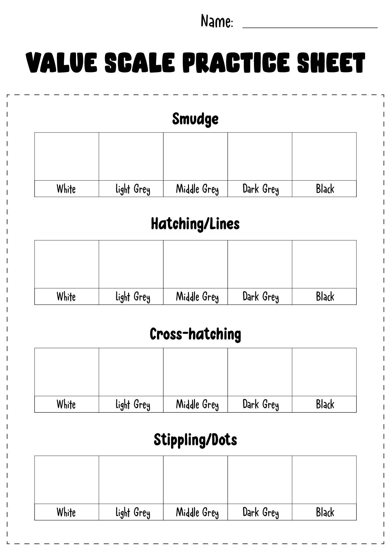 18 Value Scale Drawing Worksheet Free PDF At Worksheeto