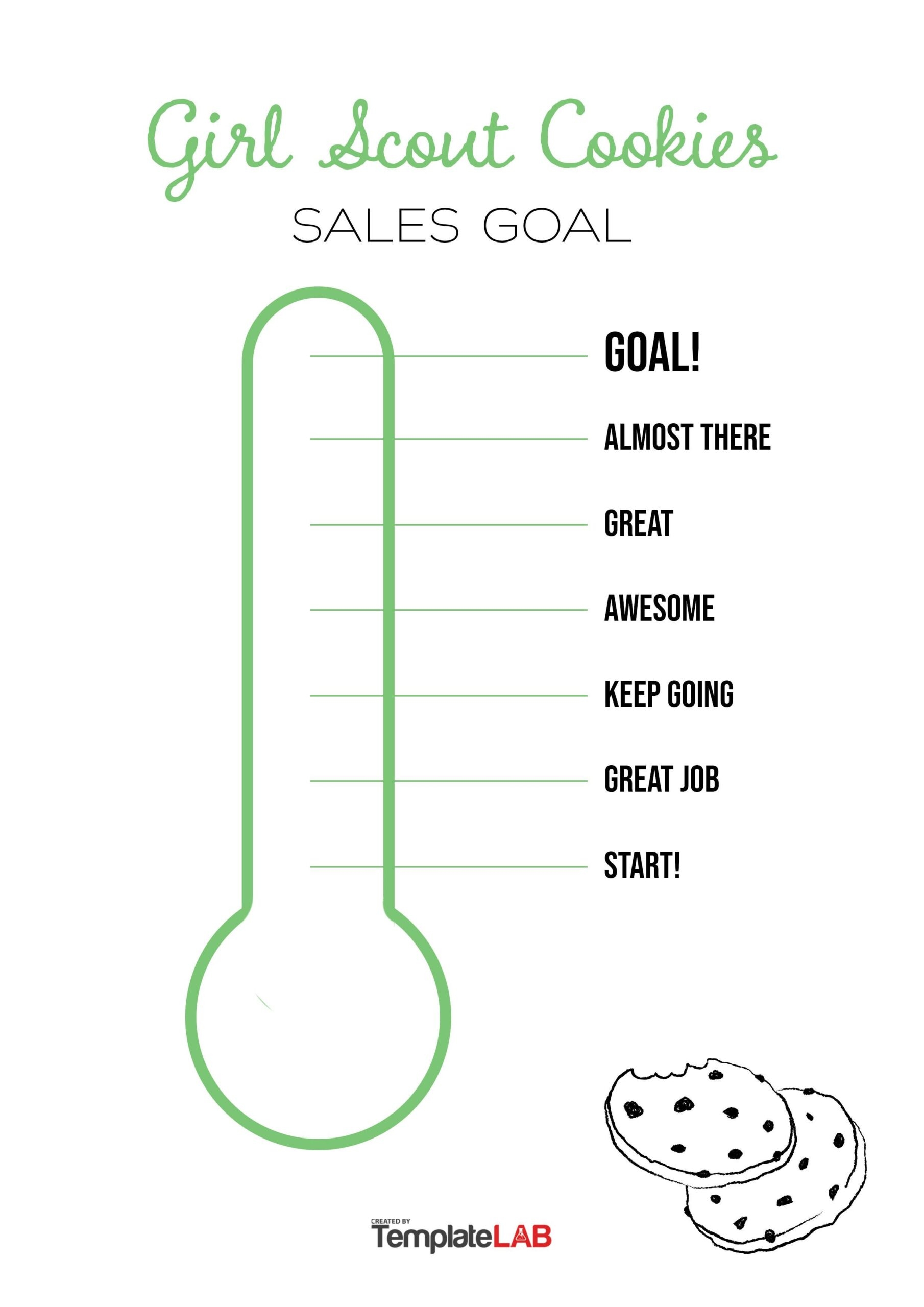 Free Printable Thermometer Goal Chart
