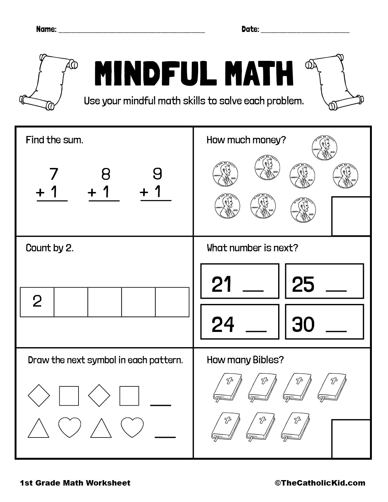 Free Printable Worksheets For 1st Graders