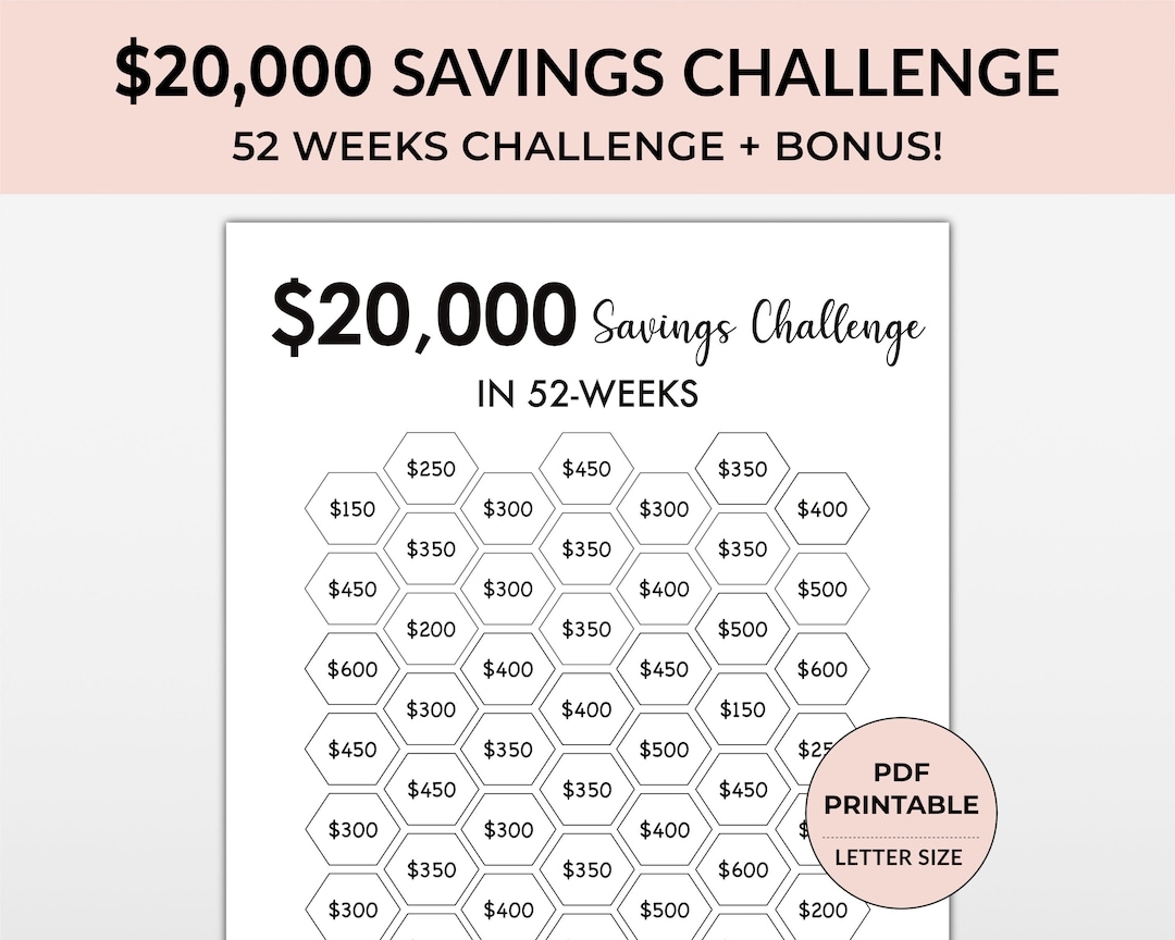 Money Saving Chart Printable