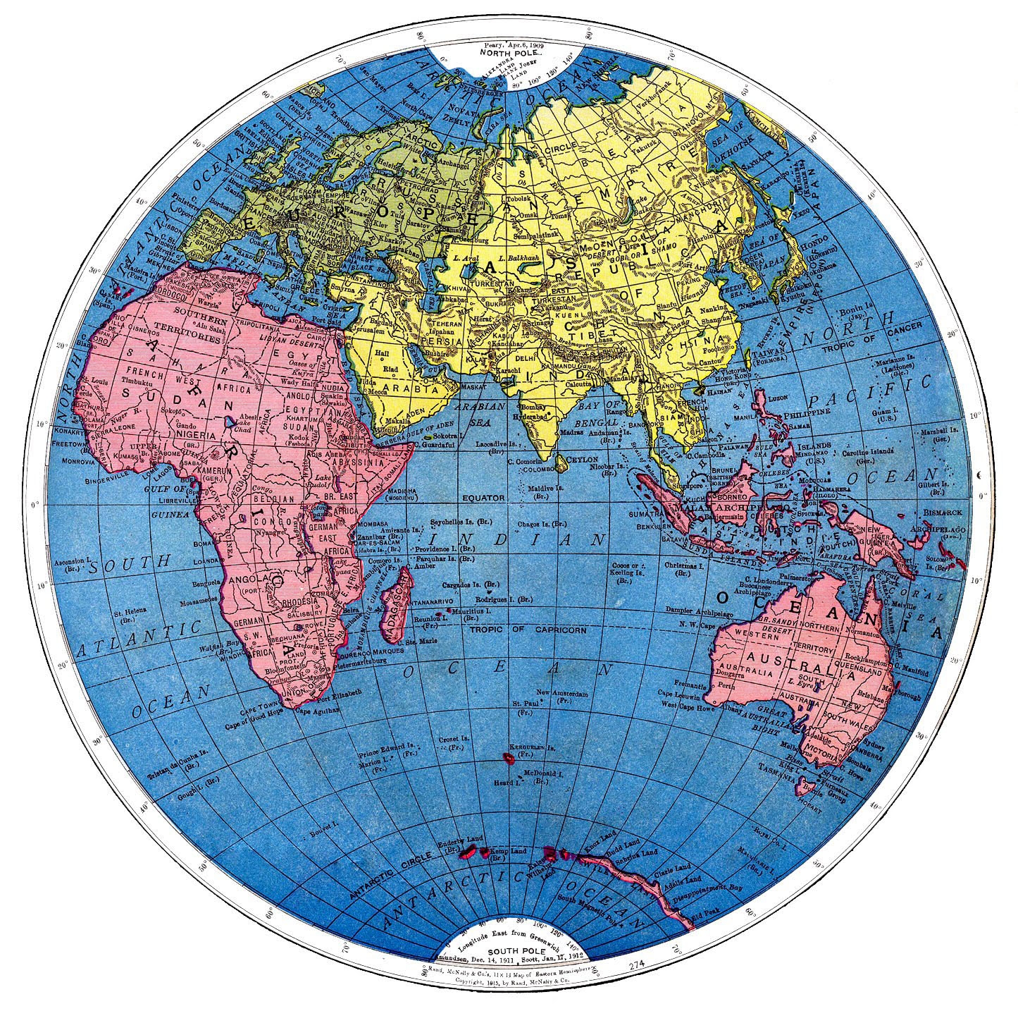 Full Page World Map Printable