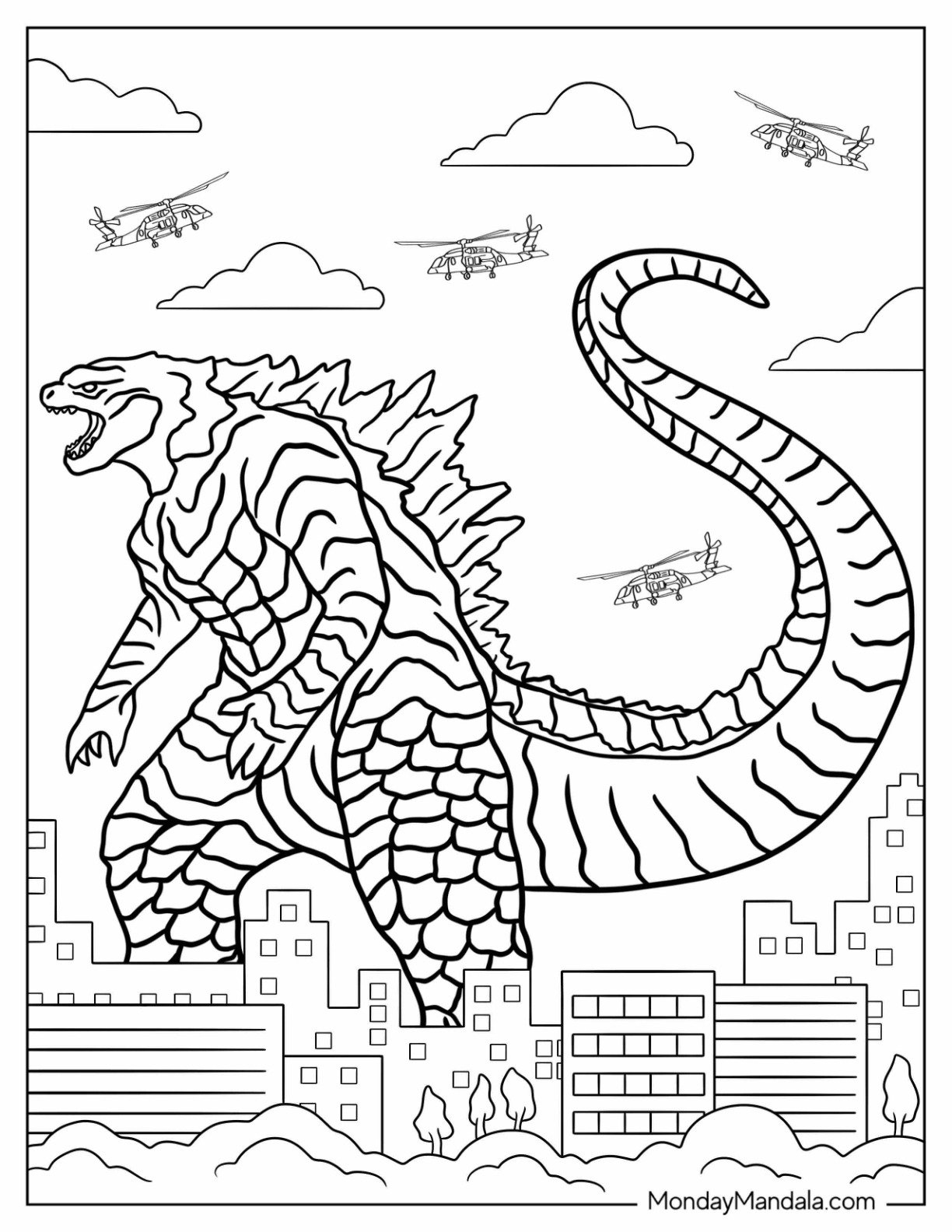 20 Godzilla Coloring Pages Free PDF Printables 20 Godzilla Coloring Pages Free PDF Printables