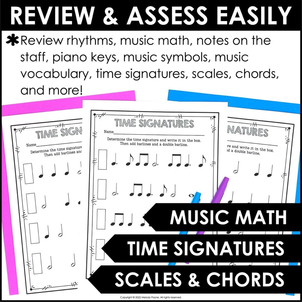 200 Music Theory Worksheets Music Class Piano Note Reading Rhythm More Melody Payne Music For A Lifetime