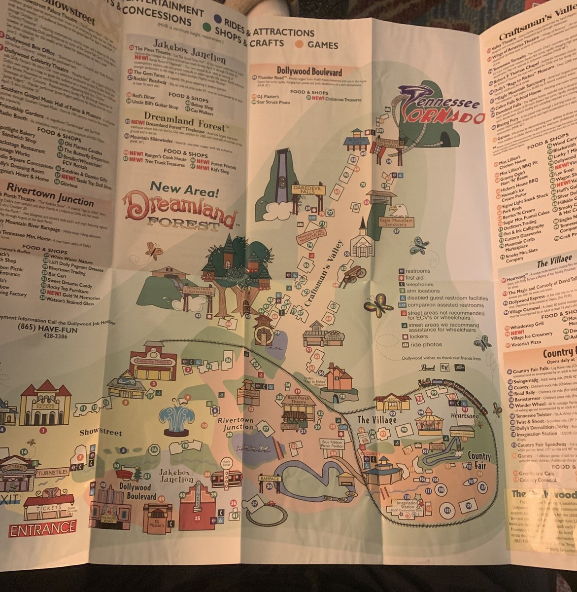 2000 Dollywood Map EBay