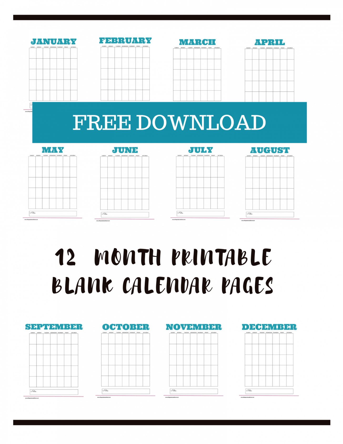 2021 Free Printable Calendar Pages DIY Calendar Clipboard Idea Organize By Dreams