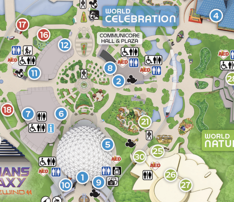 2025 EPCOT Map Walt Disney World WDW Magazine