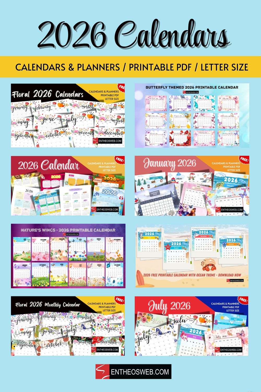 2026 Calendar Free Full Year And Monthly Printable Calendars EntheosWeb 2026 Calendar Free Full Year And Monthly Printable Calendars EntheosWeb