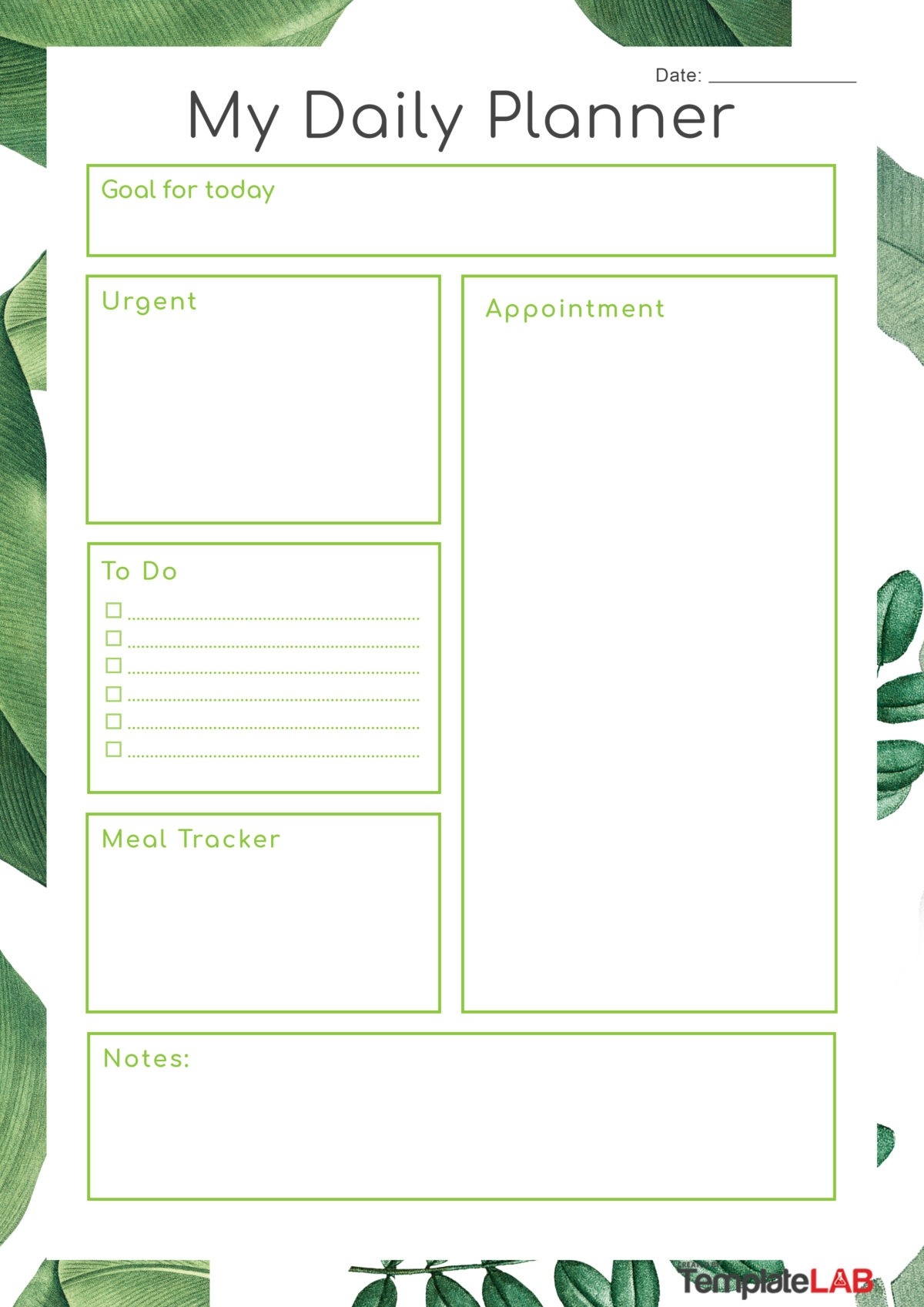 My Daily Calendar Printable