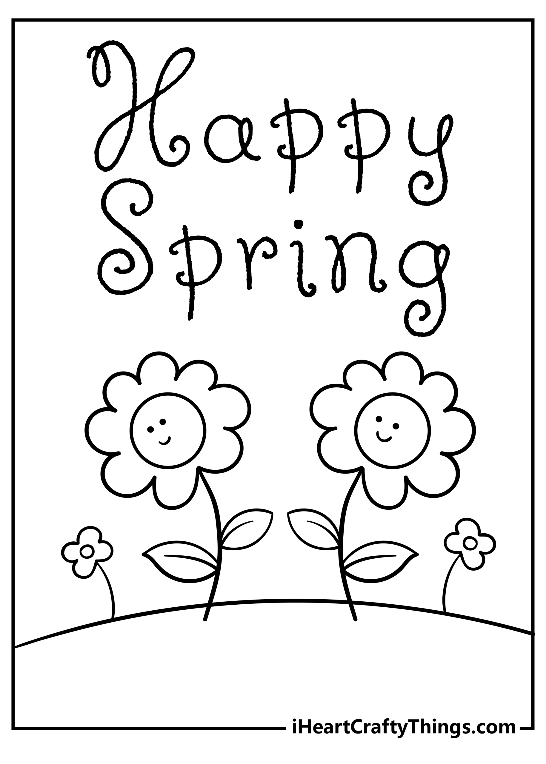 Spring Coloring Sheets Free Printable