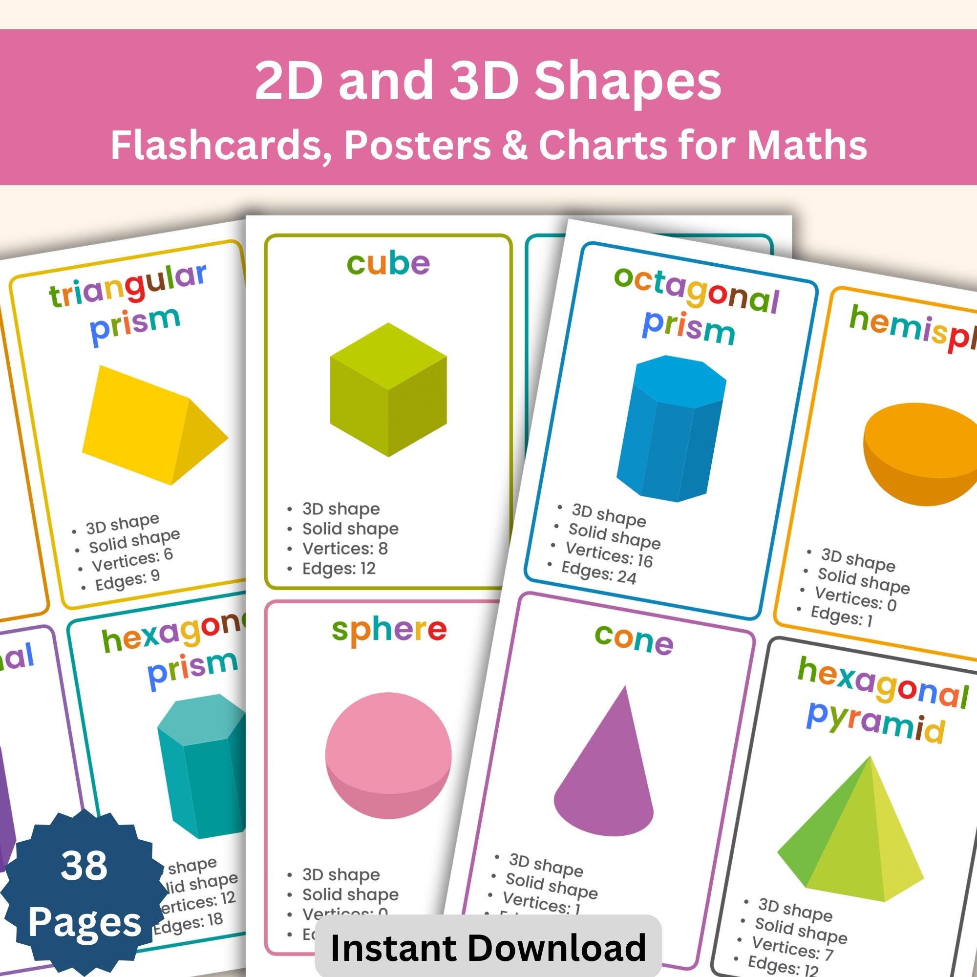 Free Printable Charts Of Geometric Shapes