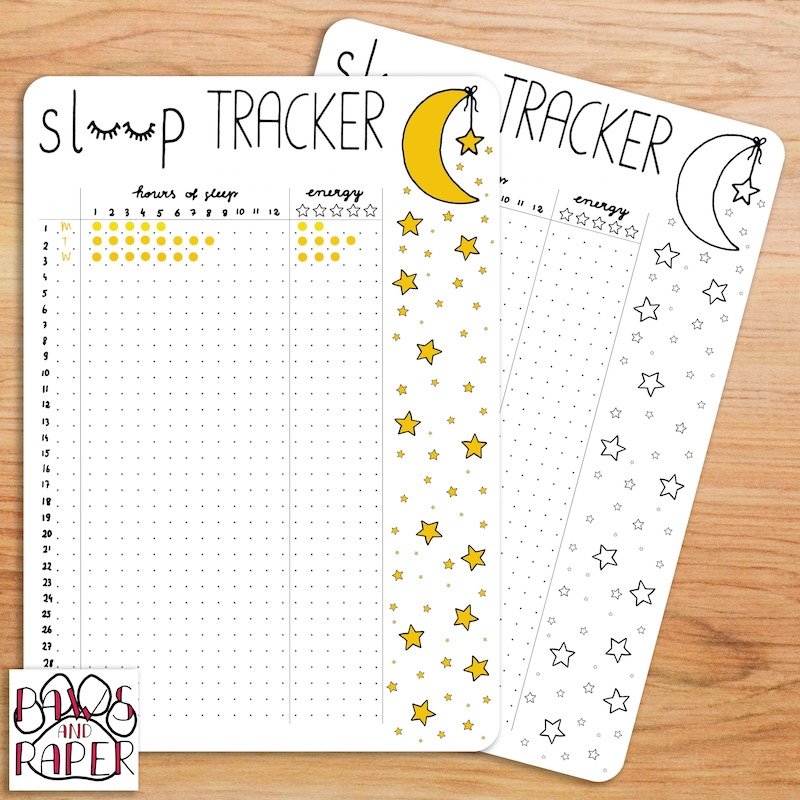 Printable Sleep Diary Chart