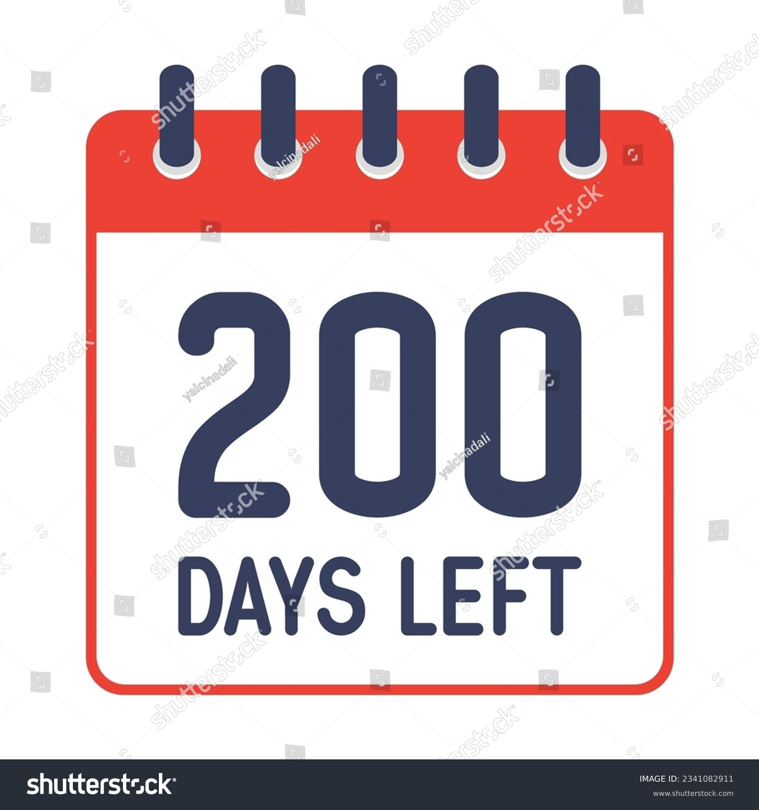 200 Day Countdown Calendar Printable