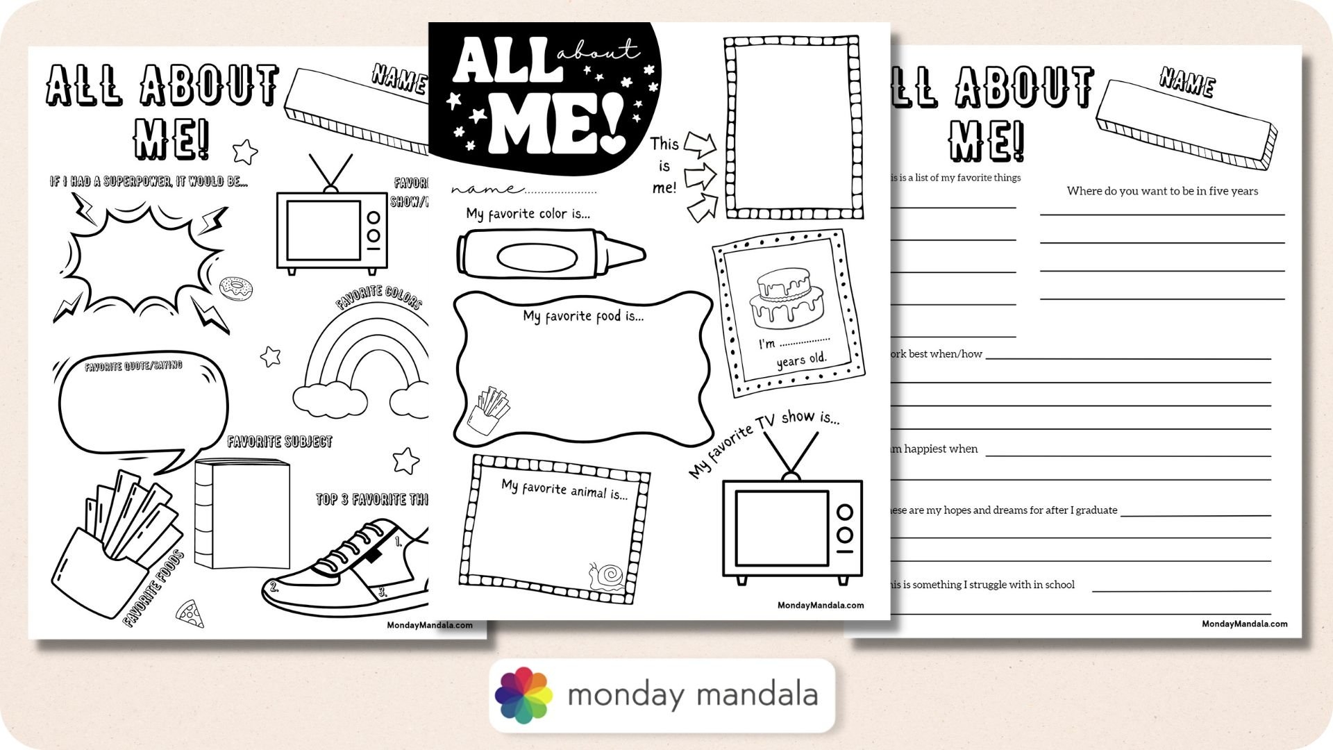 Free Student Worksheets Printables