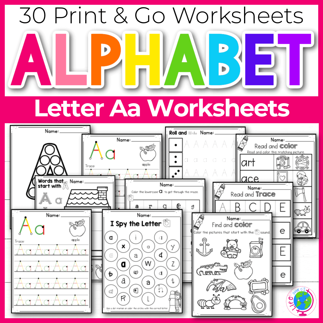 30 Free Printable Letter A Worksheets For Kids