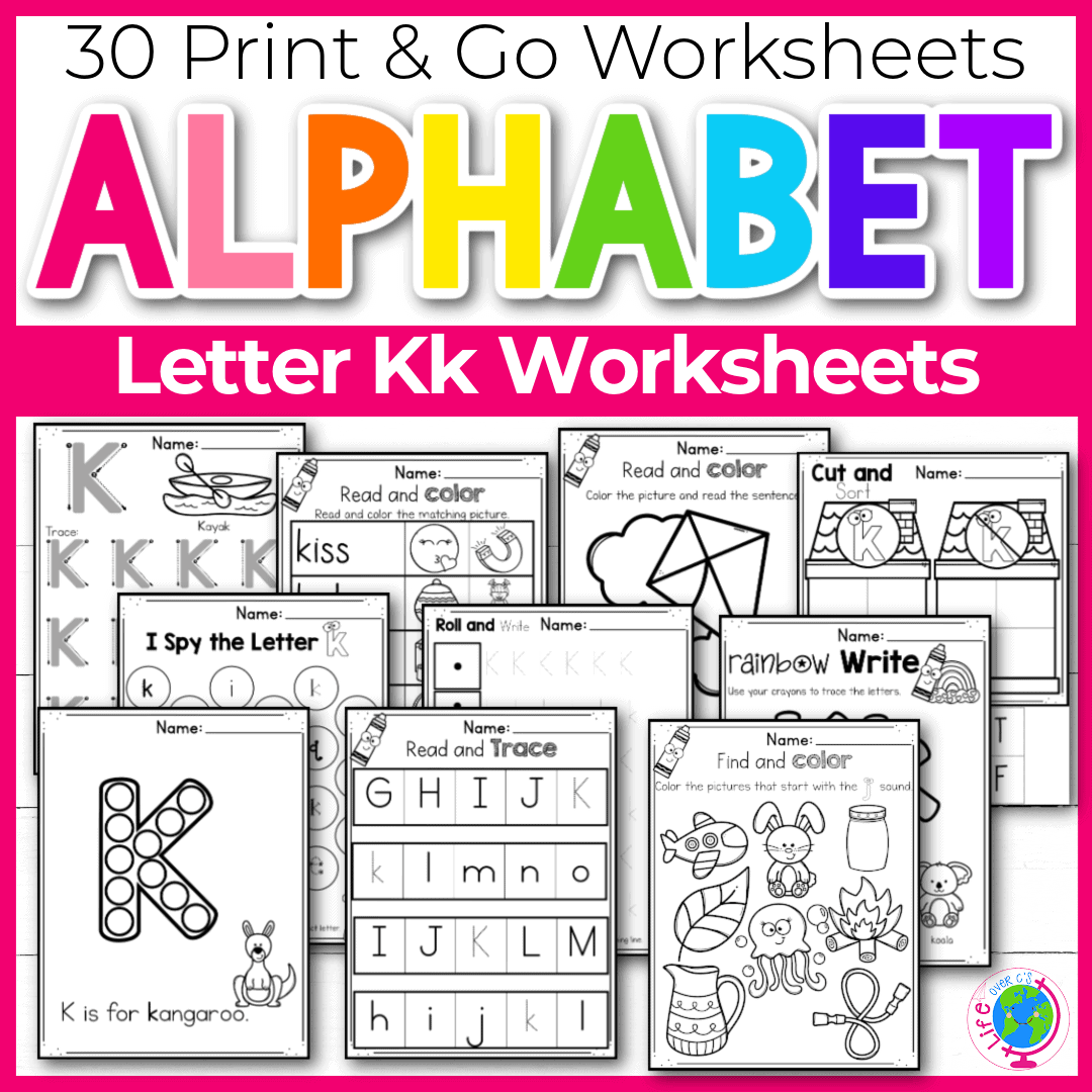 30 Free Printable Letter K Alphabet Worksheets For Kids Life Over C s