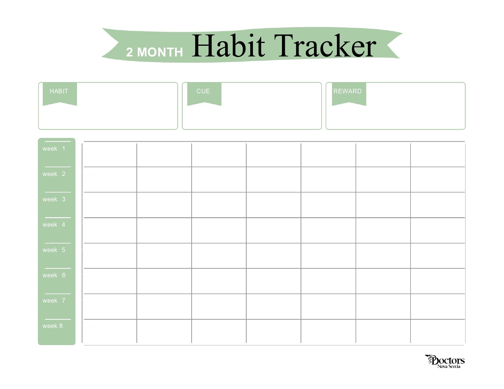 Printable Habit Tracker Calendar