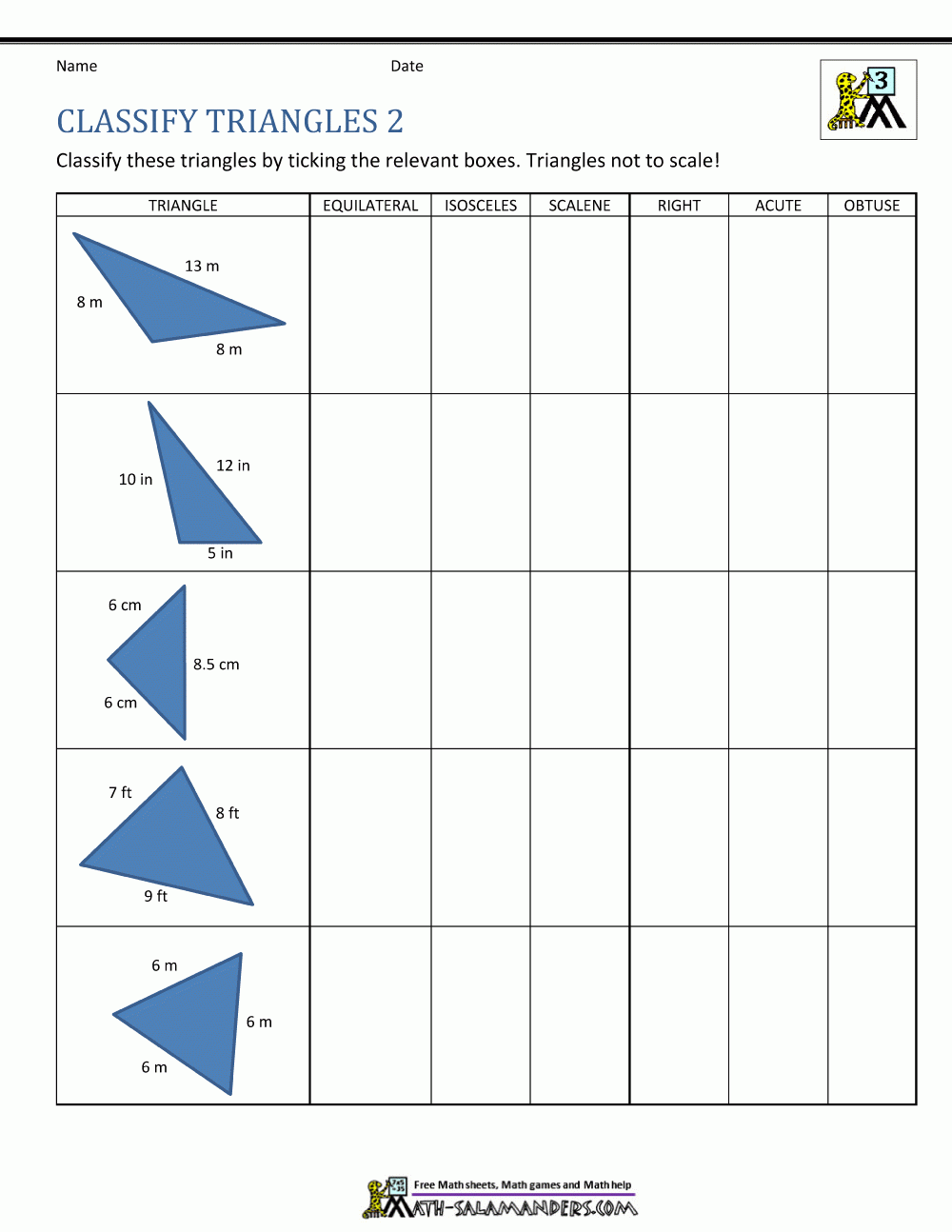 3rd Grade Geometry Worksheets