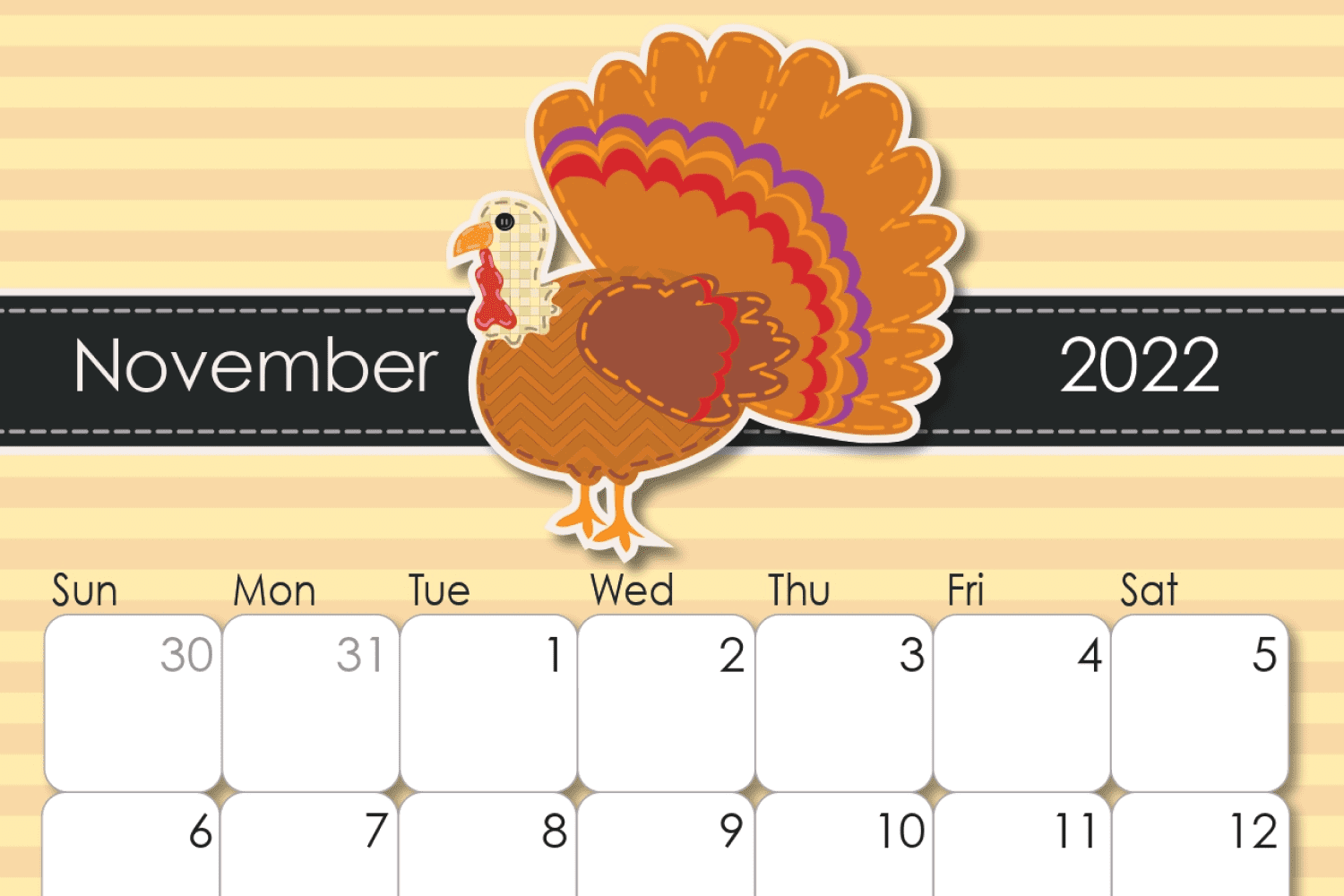 40 Best Printable November Calendar Designs For 2022