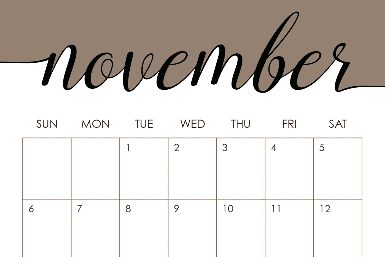 40 Best Printable November Calendar Designs For 2022