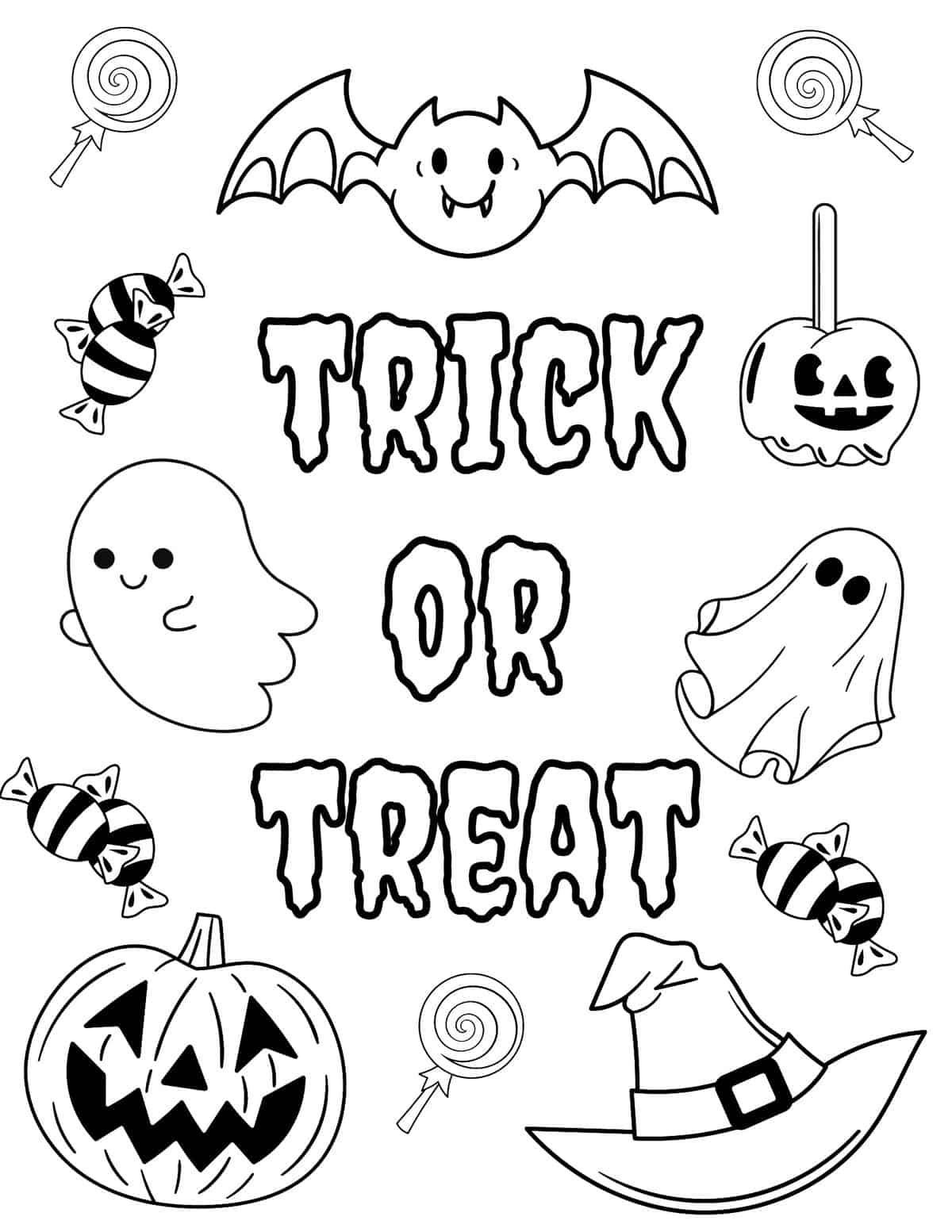 40 Free Halloween Coloring Pages For Kids And Adults Prudent Worksheets Library
