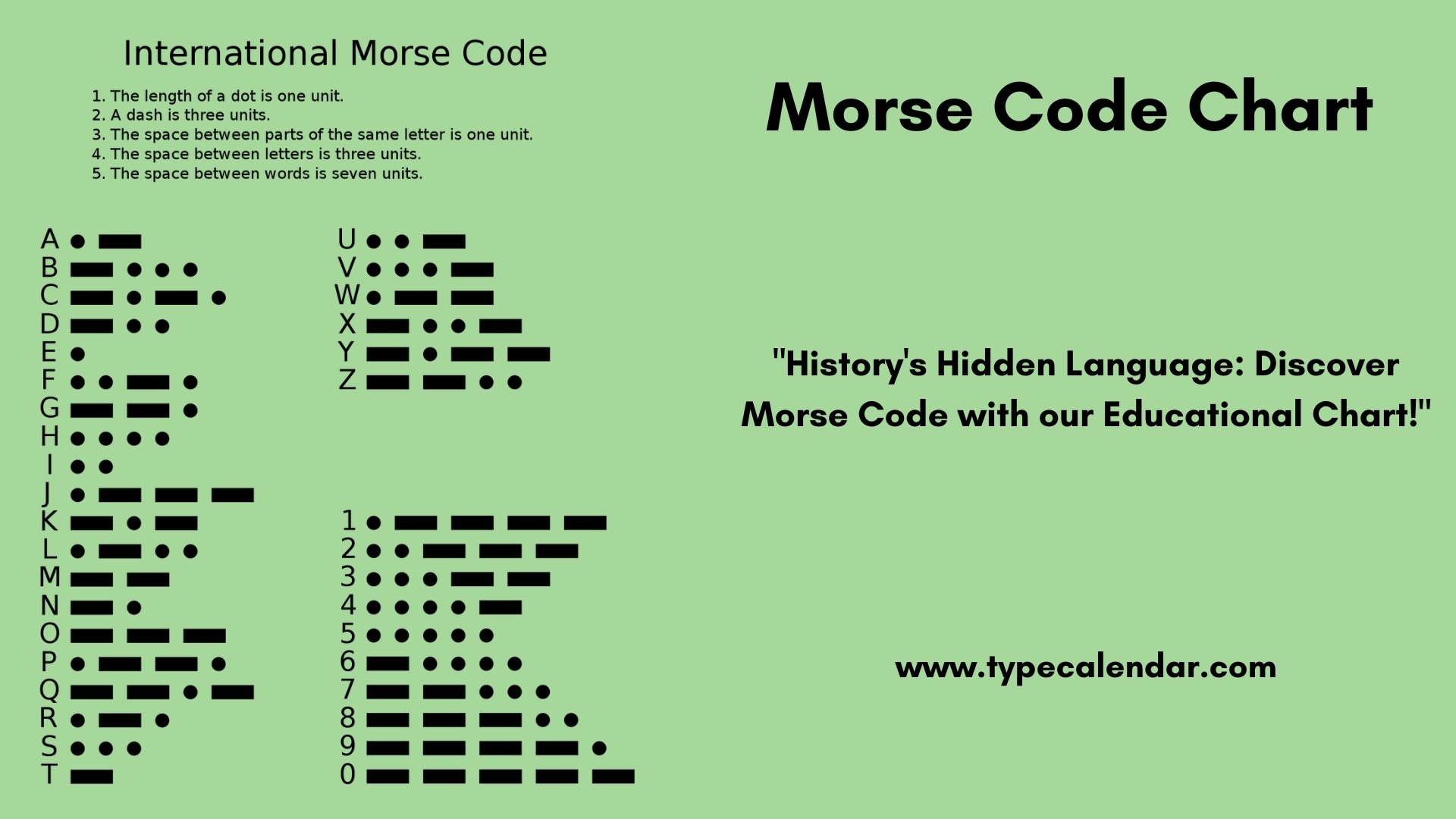 40 Free Printable Morse Code Charts Numbers Alphabet 
