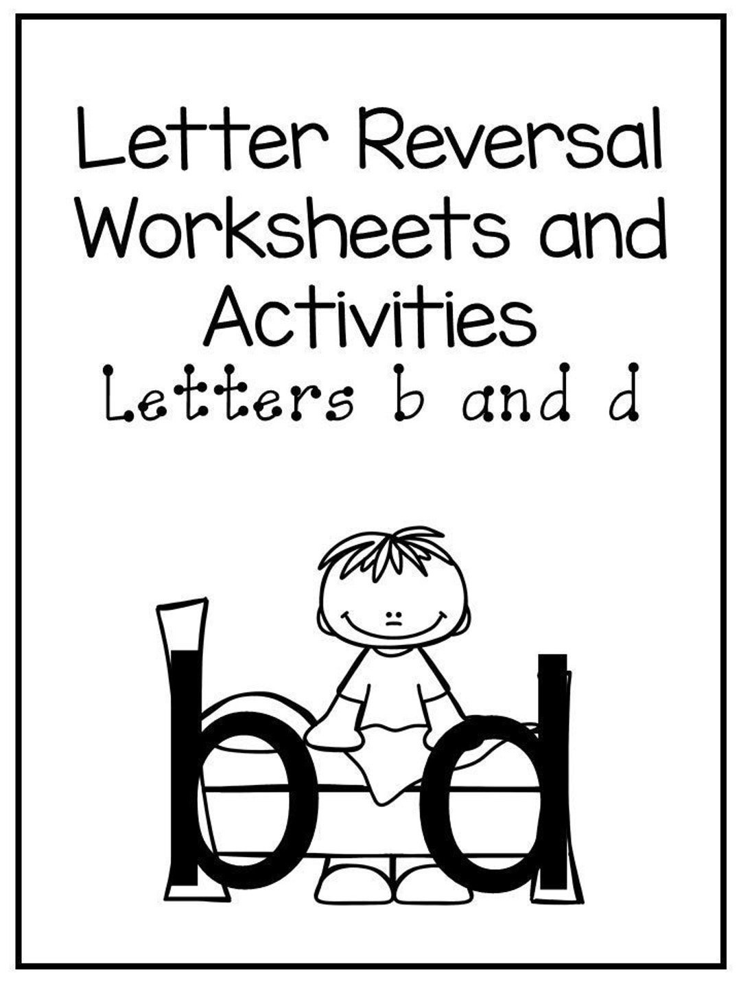 40 No Prep B And D Letter Reversal Worksheets And Activities Phonics Practice Etsy