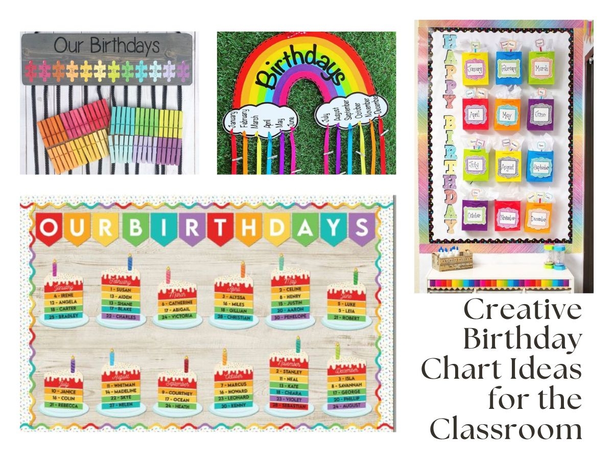 41 Creative Birthday Chart Ideas For The Classroom Chaylor Mads