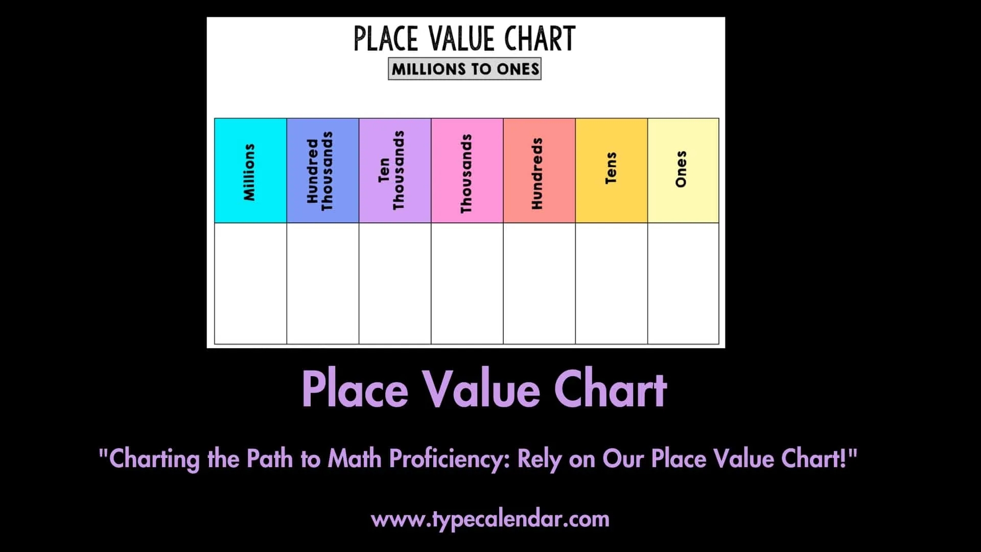 Printable Place Value Chart Free Printable Place Value Chart Free