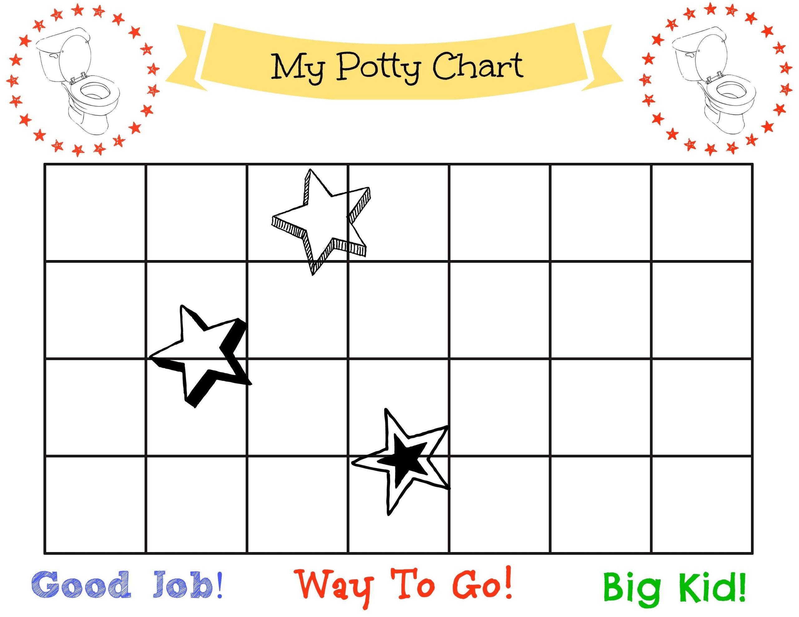 Potty Sticker Chart Printable Free Potty Sticker Chart Printable Free