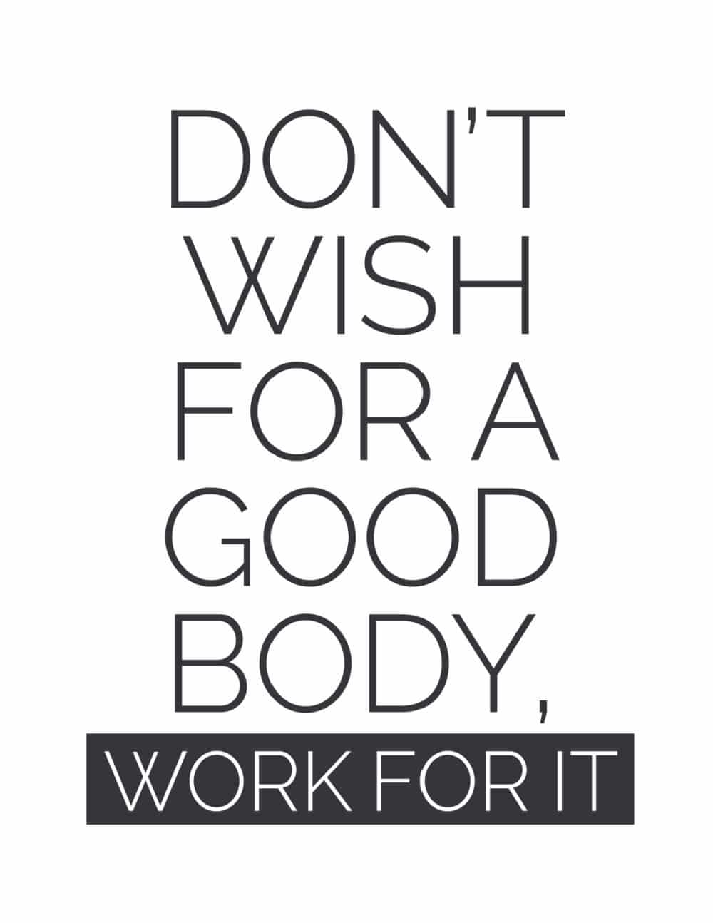 5 Printable Inspiring Fitness Motivation Quotes