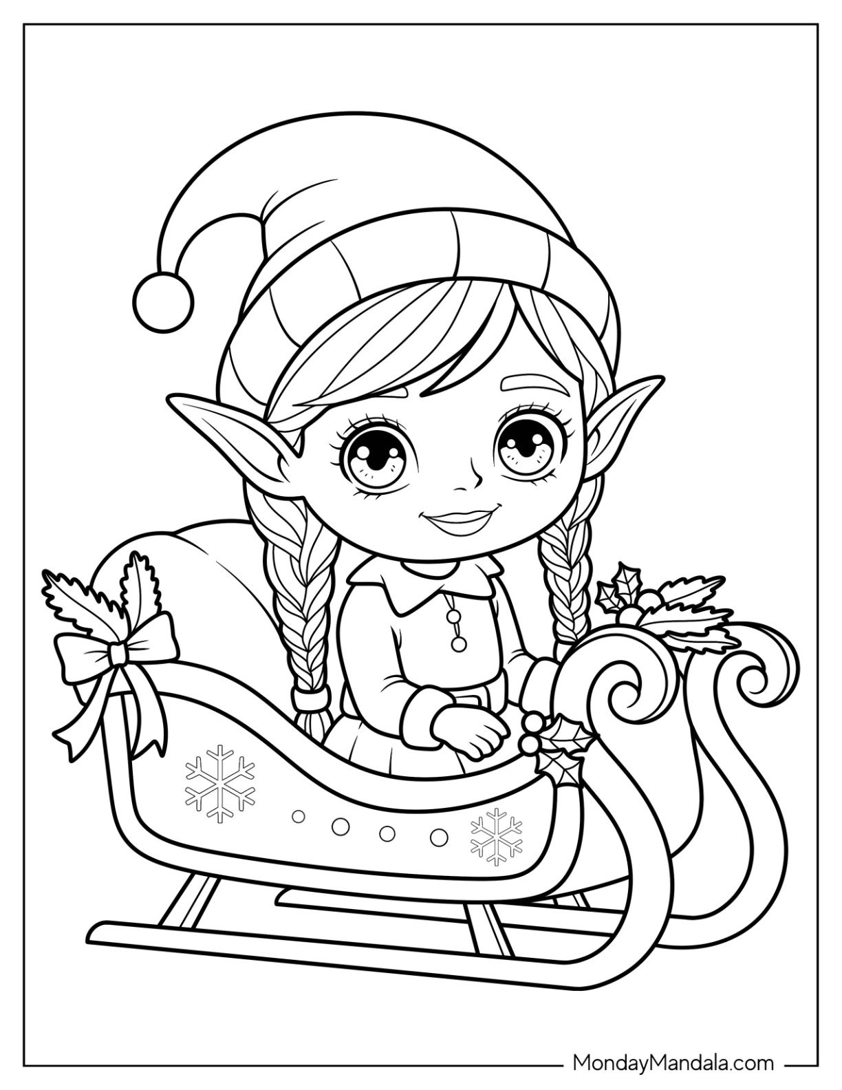 Printable Elf Coloring Sheets Printable Elf Coloring Sheets