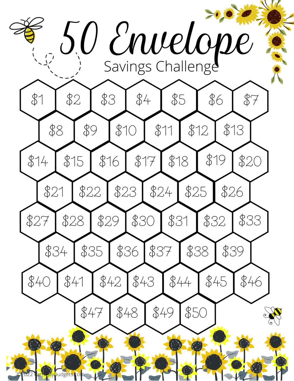 50 Envelope Savings Challenge Tracker Savings Goal Money Challenge Budget Tracker Dave Ramsey Financial Freedom Etsy Hong Kong