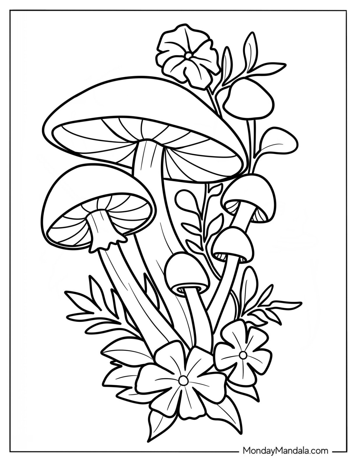56 Mushroom Coloring Pages Free PDF Printables 