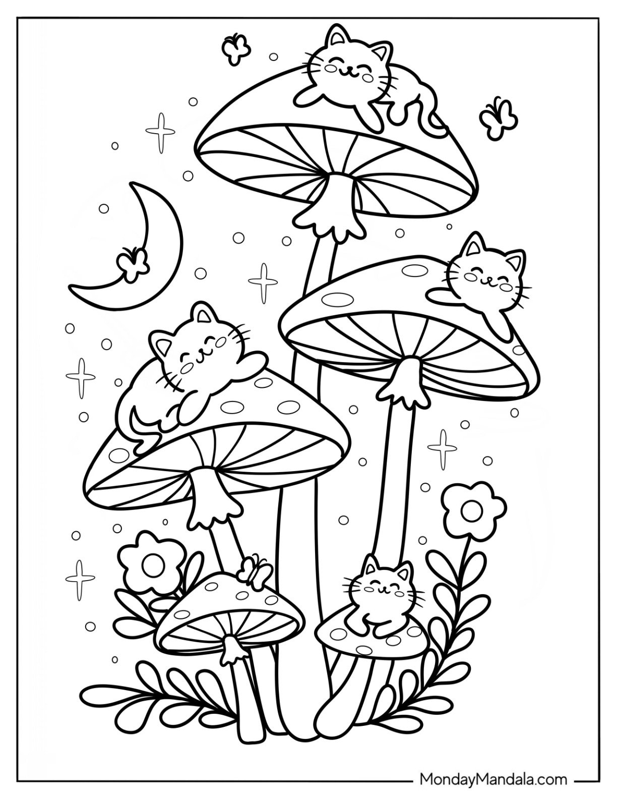 56 Mushroom Coloring Pages Free PDF Printables 
