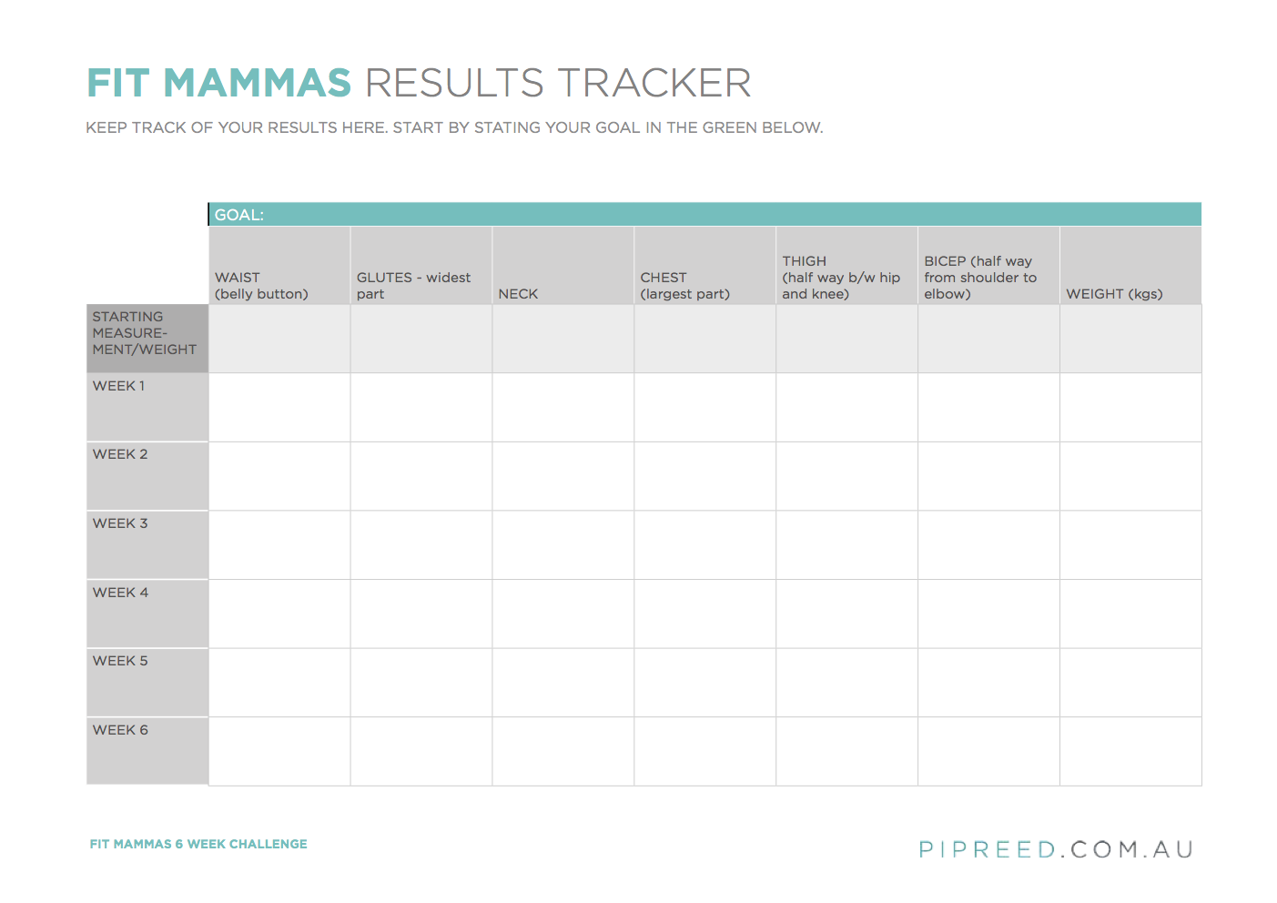 6 Week Wellbeing Challenge FIT MAMMA Group Fitness For Mums With Cr che 