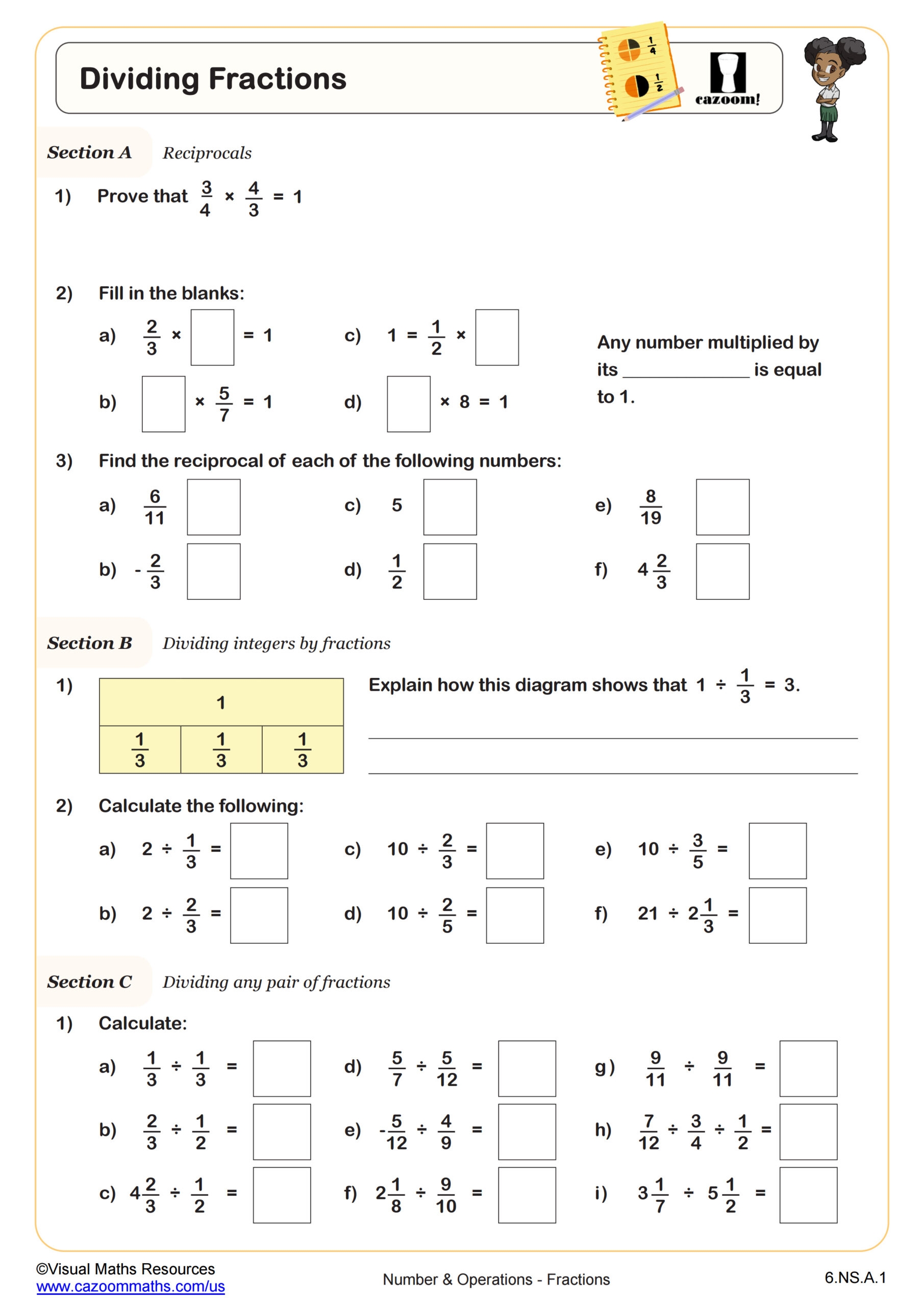 6th Grade Math Worksheets Printable PDF Worksheets