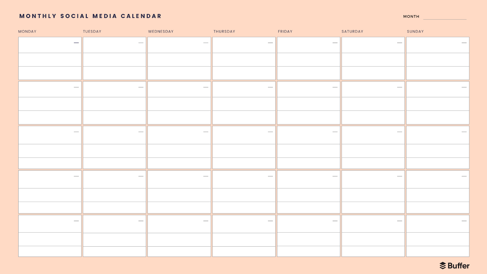 7 Free Social Media Calendar Templates To Help You Plan Your Content 7 Free Social Media Calendar Templates To Help You Plan Your Content