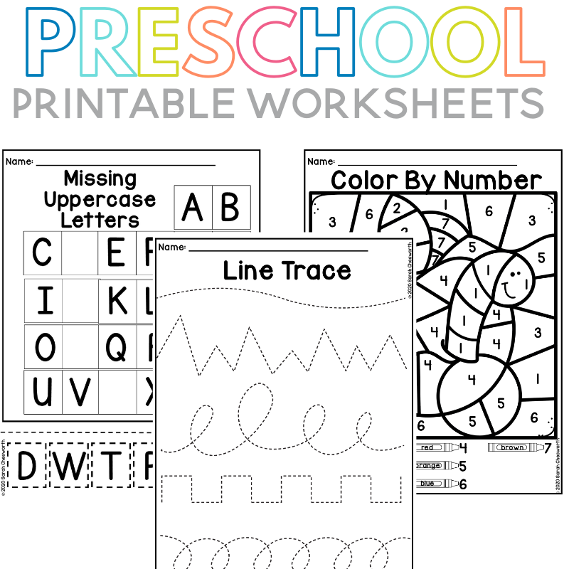 Pre K Printable Worksheets Pdf