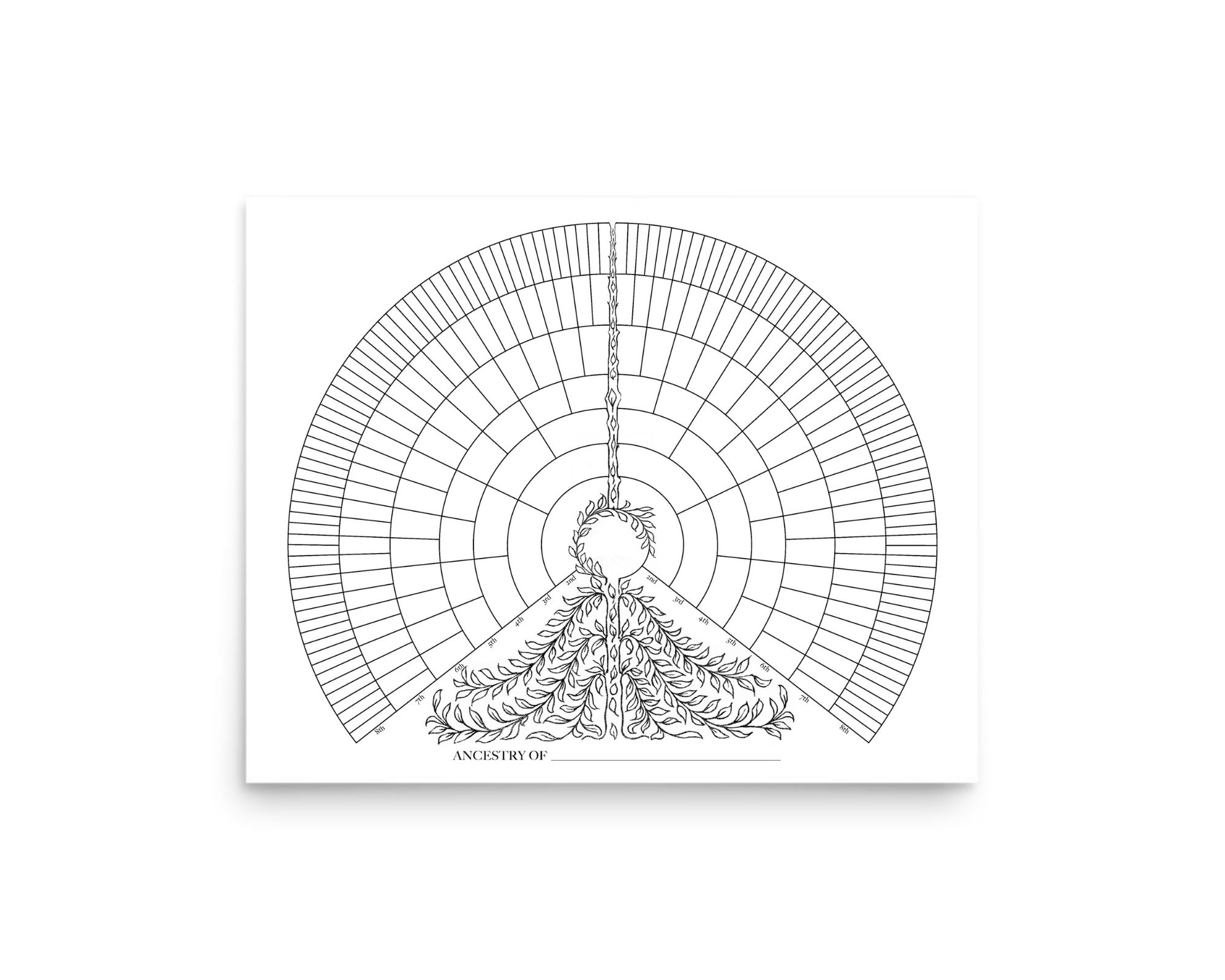 8 Generation Ancestry Tree Printable BLACK House Elves Anonymous