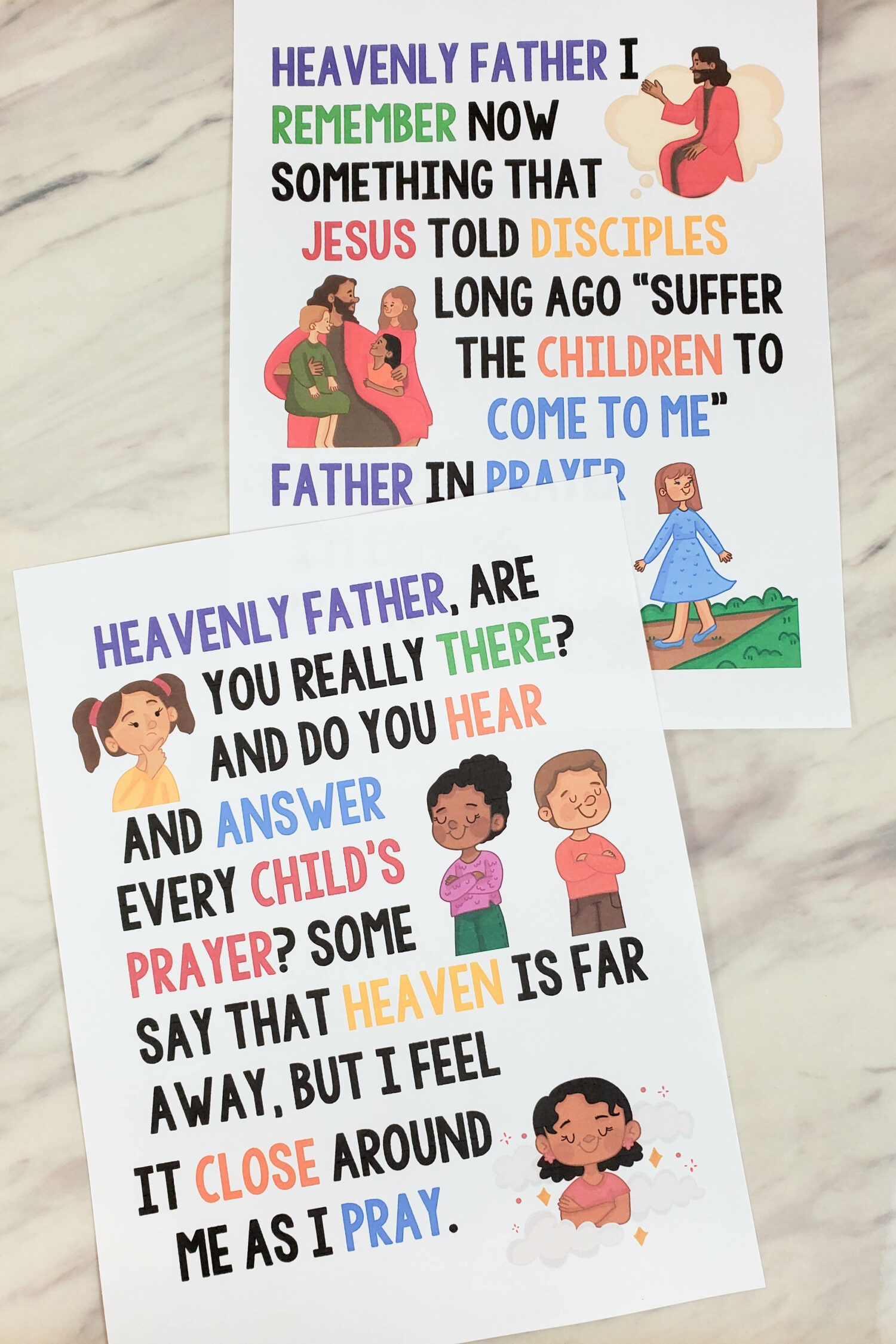 A Child s Prayer Flip Chart Lyrics LDS Primary Song 
