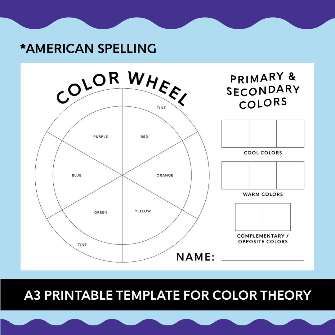 Color Wheel Printable Worksheet