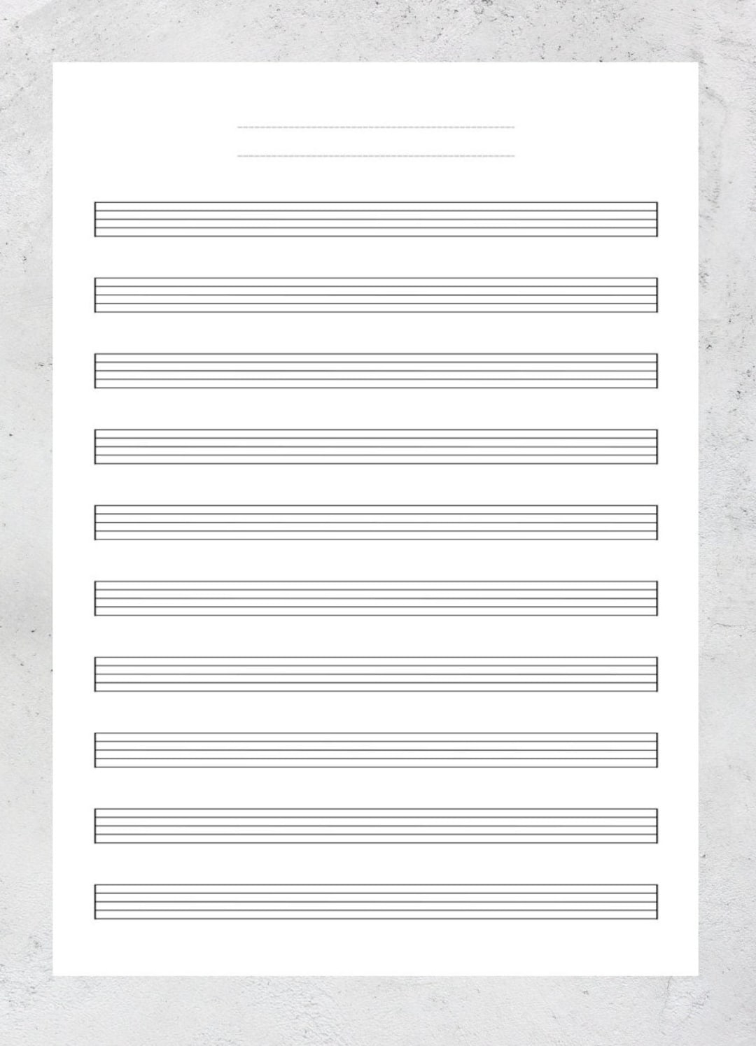 A4 Blank Sheet Music US Letter Printable Sheet Music Manuscript Paper Piano Staff Paper Blank Music Paper Etsy Norway